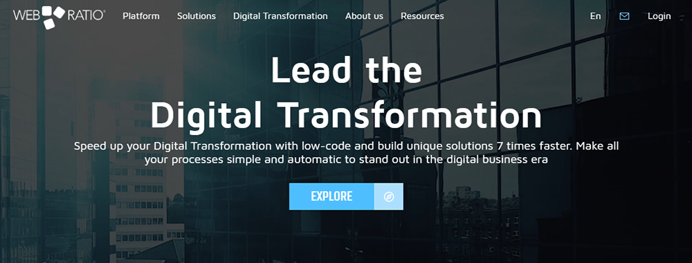  Low Code Platform - webratio