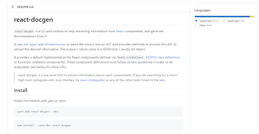 react docgen