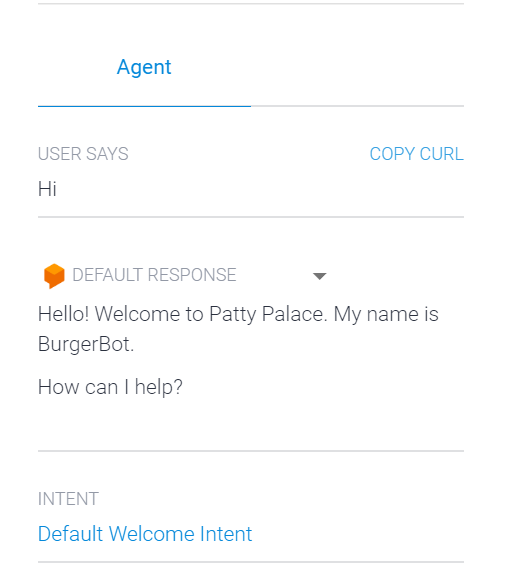 chatbot using dialogflow