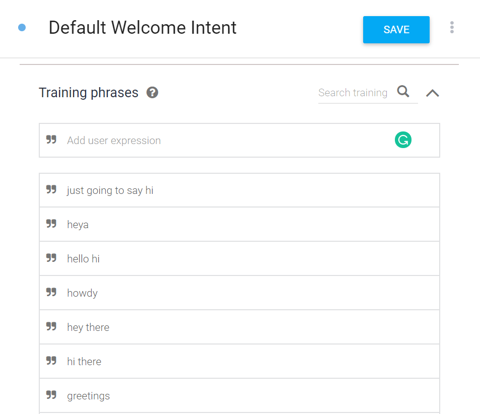 build a bot using dialogflow