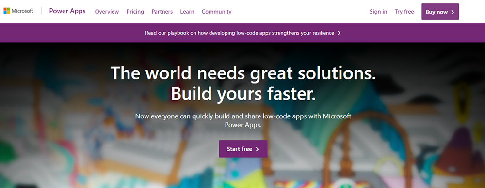 Low Code Platform - Microsoft Power Apps