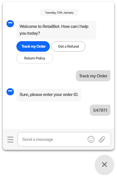 Rule-based Chatbots-retailbot