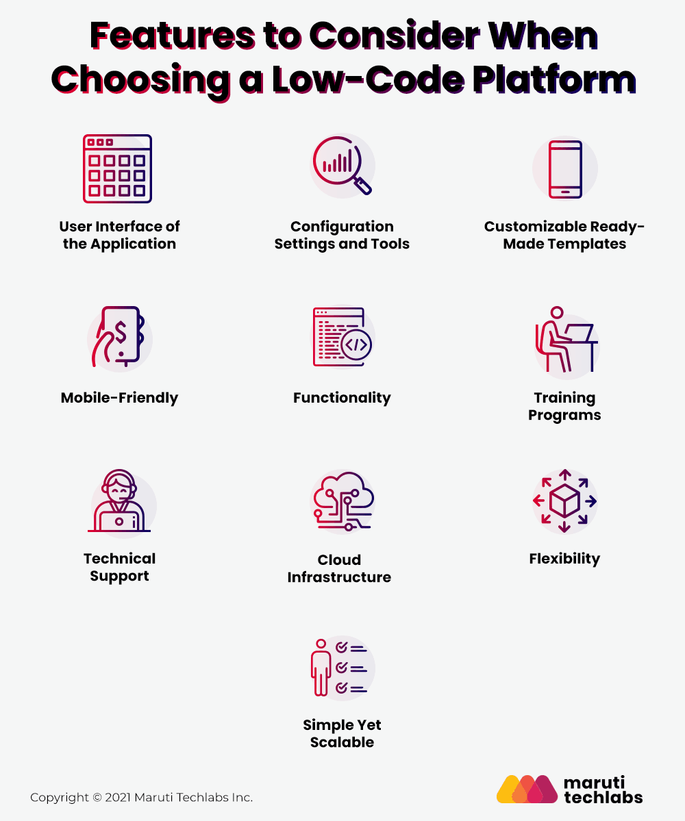 Features to Consider For Choosing a Low-code Platform