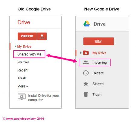Google Drive UI