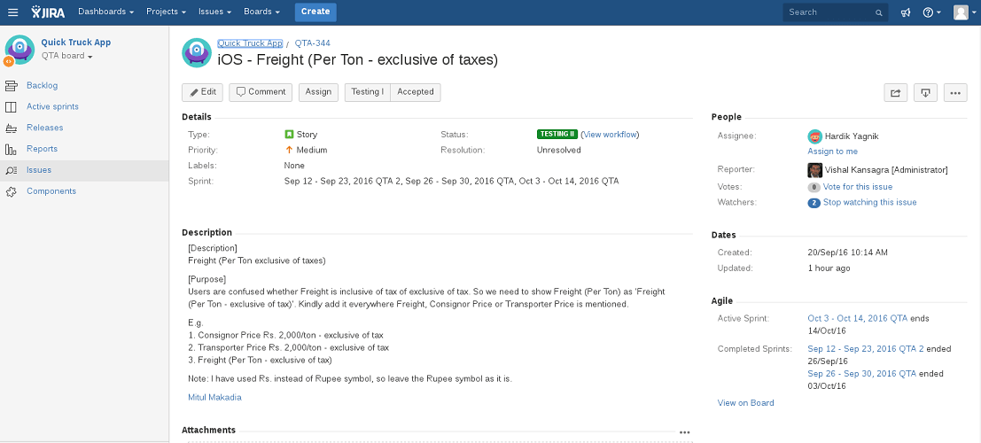 Atlassian JIRA for Project Management