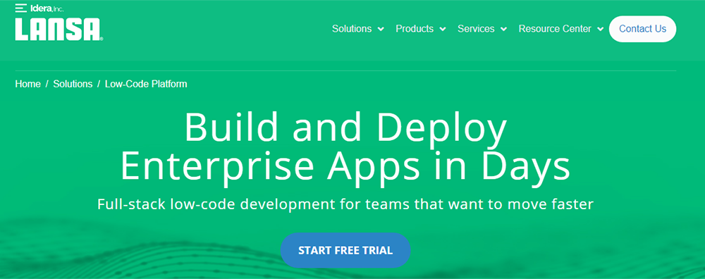  Low Code Platform - lansa