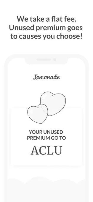 lemonade ACLU insurance app 